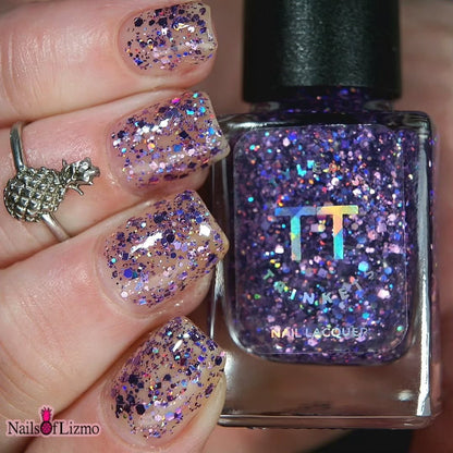 #BeProud Holo Glitter Topper - Purple