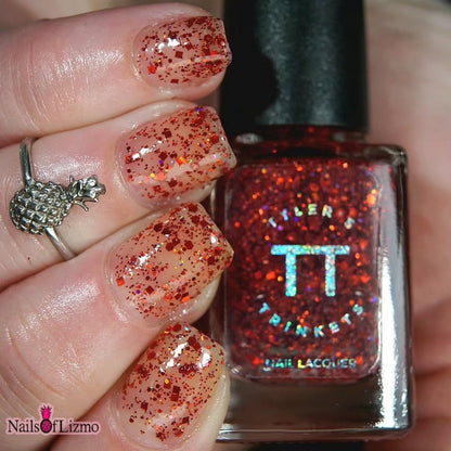 #BeProud Holo Glitter Topper - Red