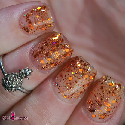 #BeProud Holo Glitter Topper - Orange