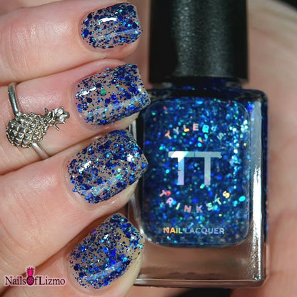 #BeProud Holo Glitter Topper - Blue