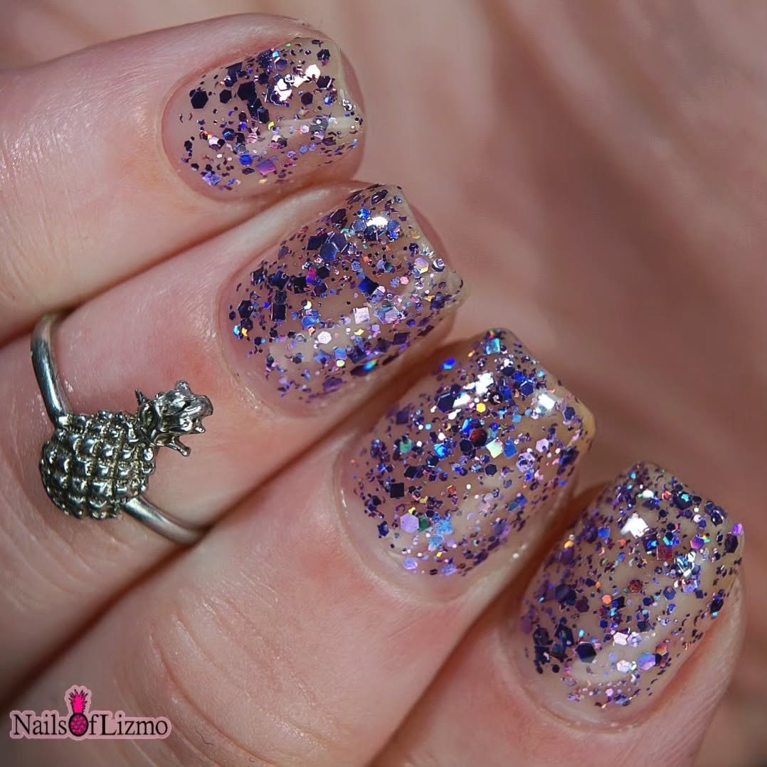 #BeProud Holo Glitter Topper - Purple