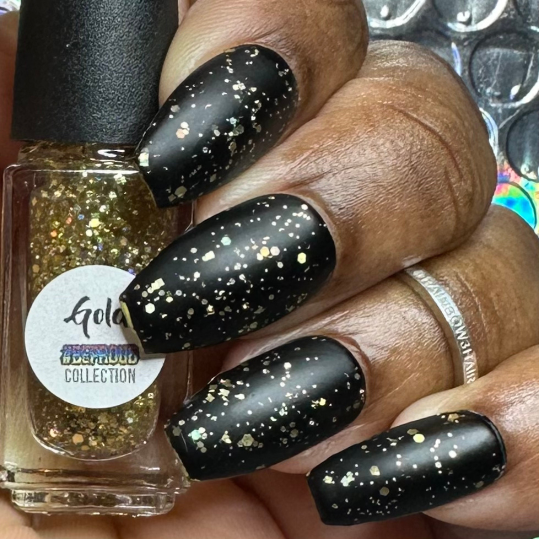 #BeProud Holo Glitter Topper - Gold