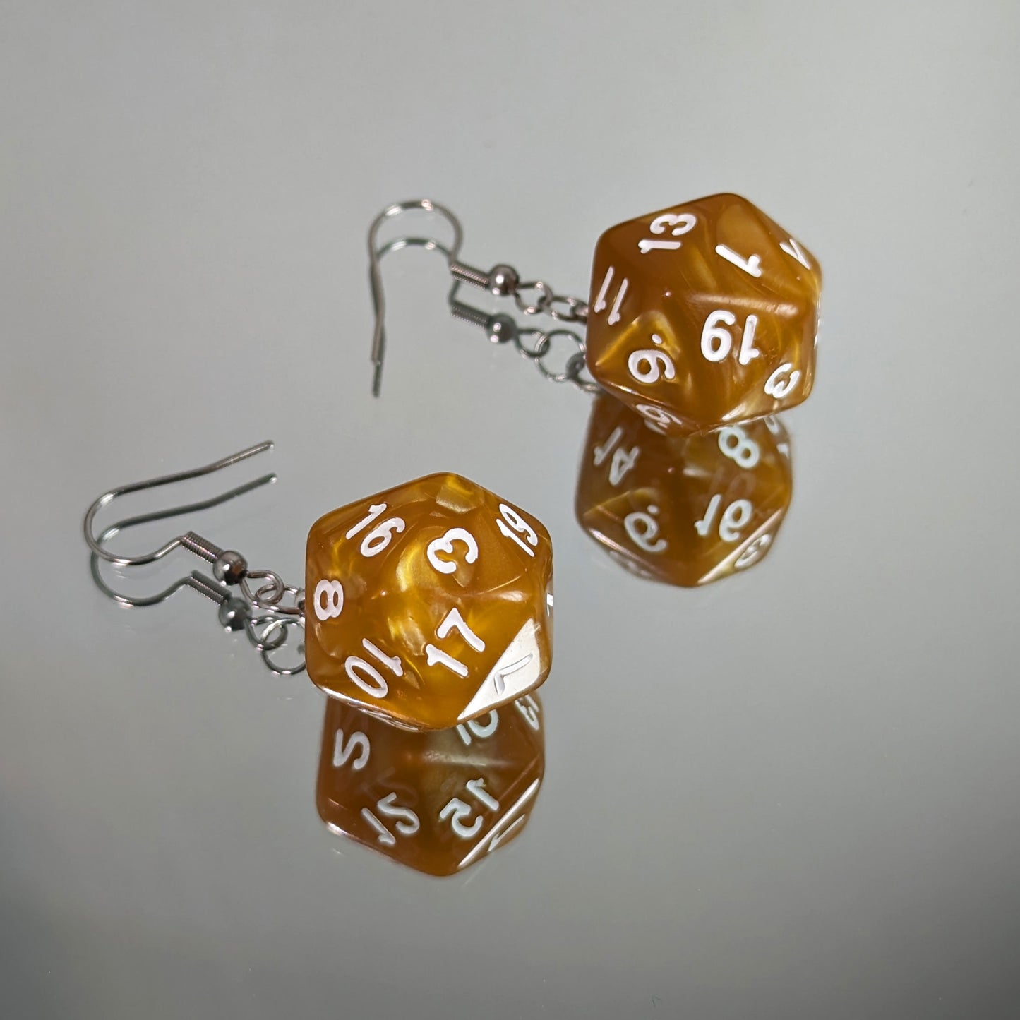 Never Trust A DM... - D20 Dice Dangle Earrings