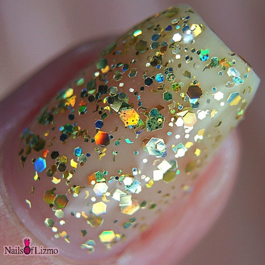 #BeProud Holo Glitter Topper - Gold