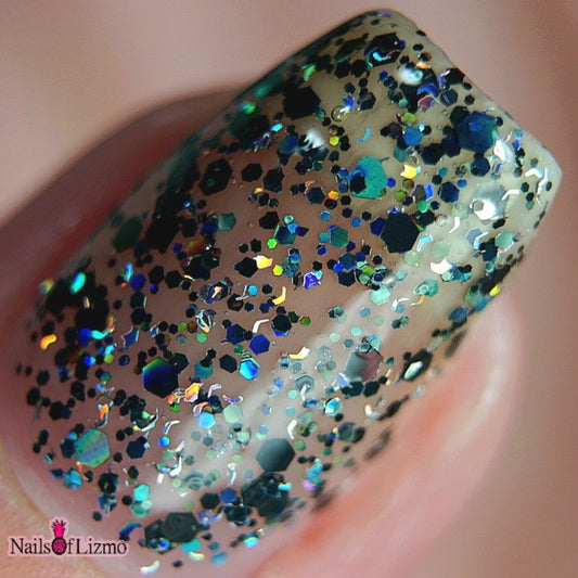 Darkness Can Be Beautiful - Black Holographic Topper