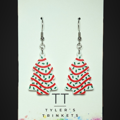 Tree Cake Dangle Earrings