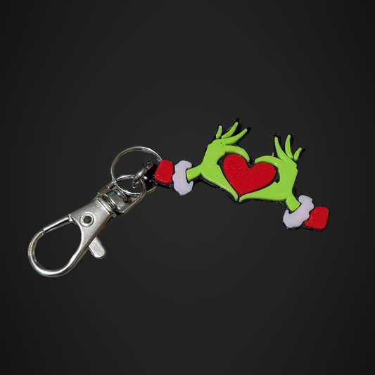 Grinch Hands Keychain