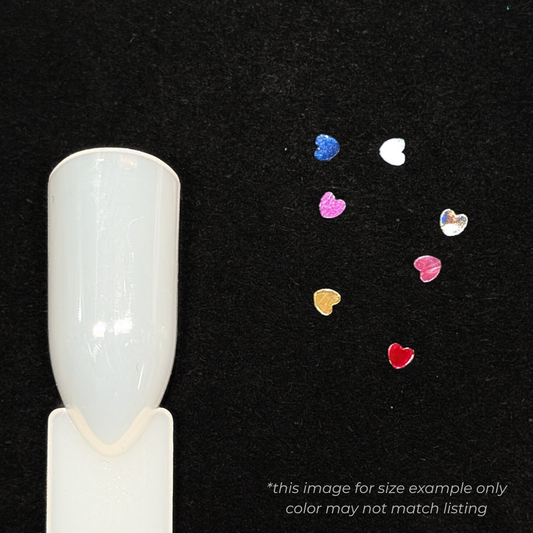Heart Nail Art Glitter - Holographic Violet