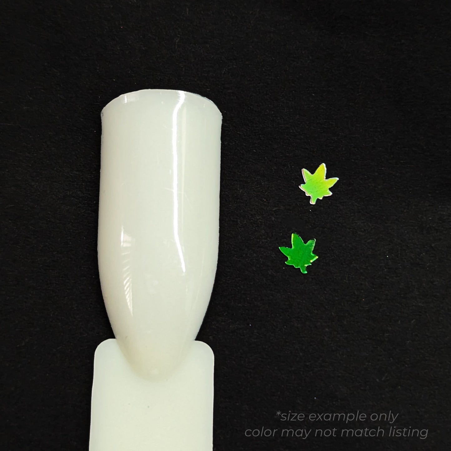 Holographic Cannabis Leaf Green Nail Art Loose Glitter
