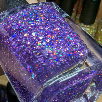 #BeProud Holo Glitter Topper - Purple