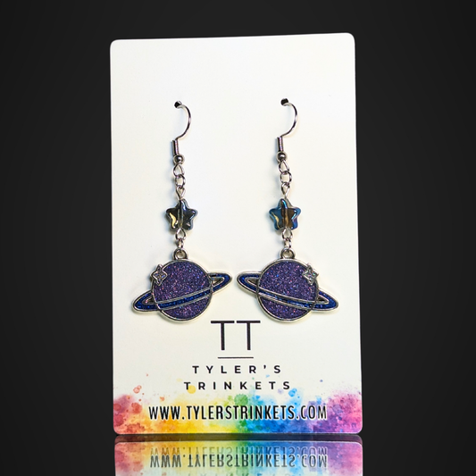 Space Adventure Dangle Earrings - Star