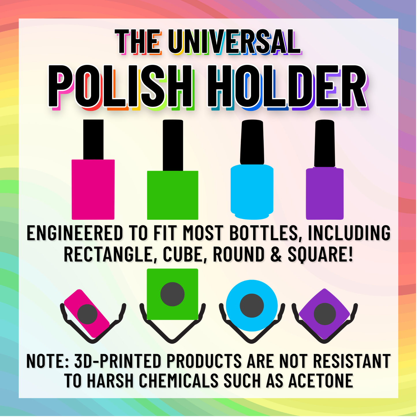 "Universal" Polish Holder [2-Bottle]