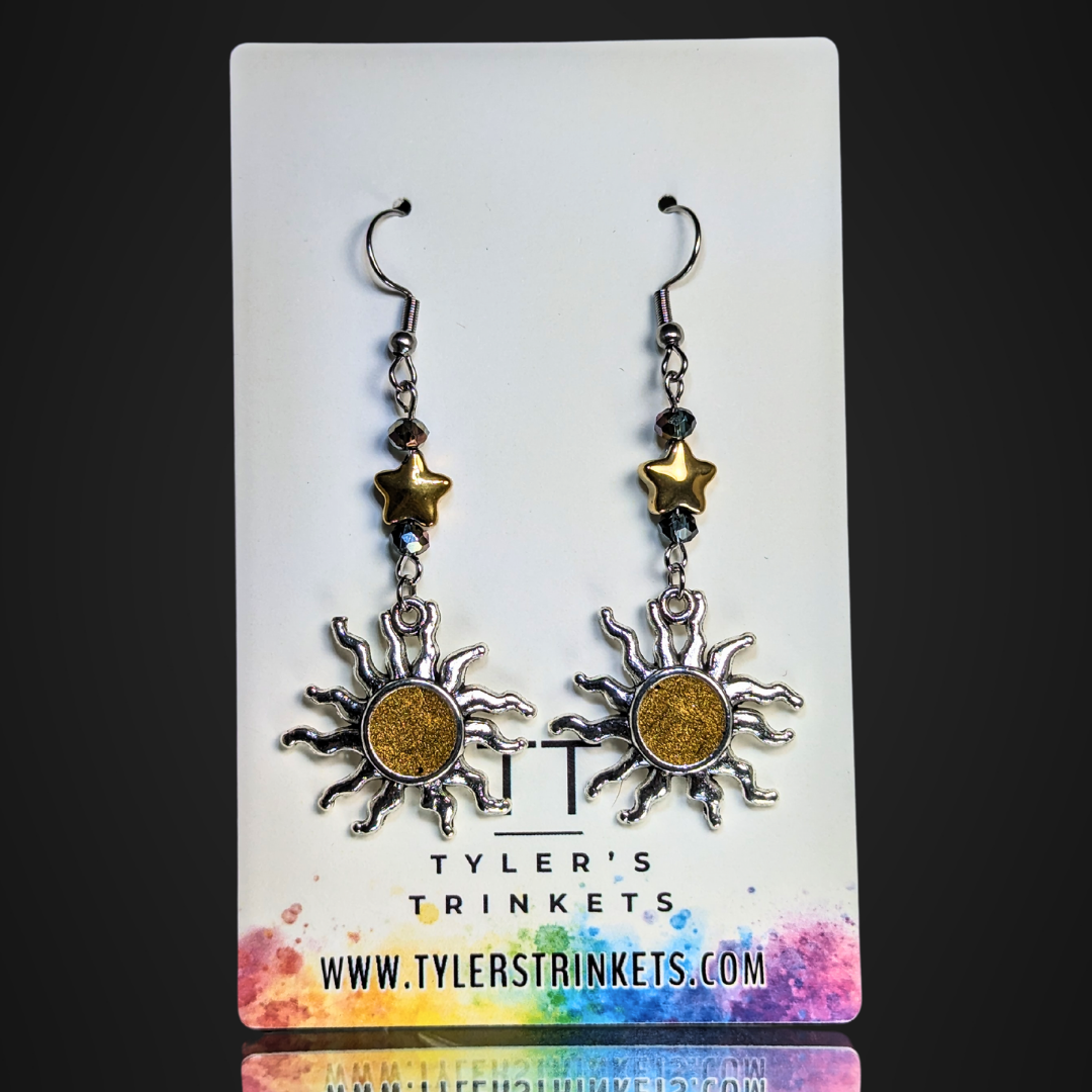 Sunshine Dangle Earrings - Gold