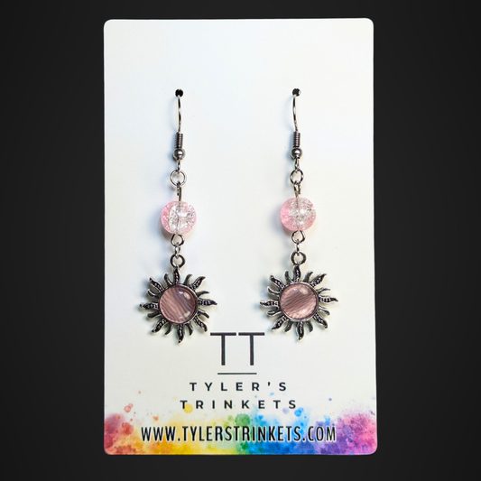 Sunshine Dangle Earrings - Pink