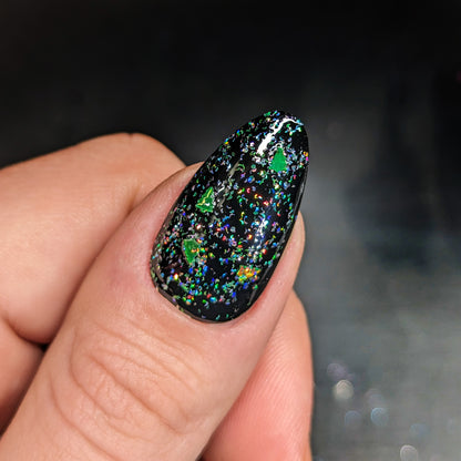 Holographic Evergreen Tree Nail Art Loose Glitter