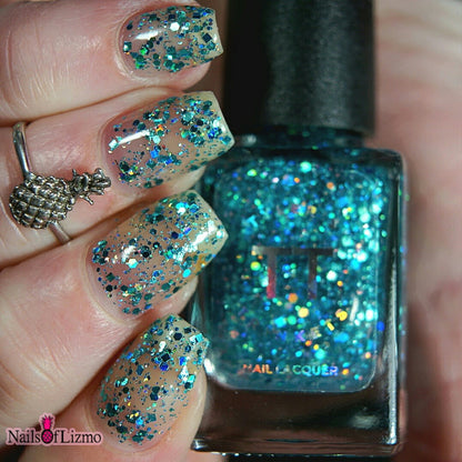 #BeProud Holo Glitter Topper - Turquoise