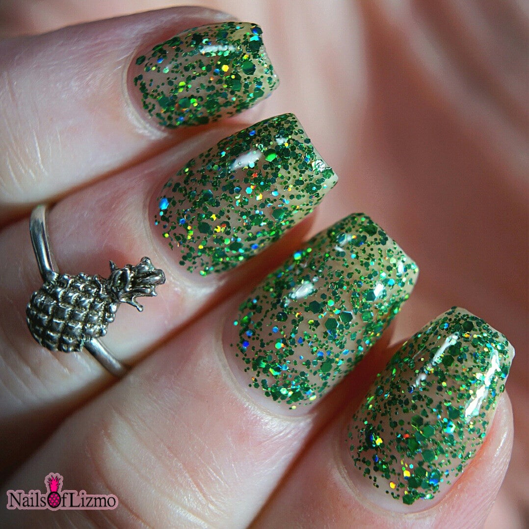 #BeProud Holo Glitter Topper - Green