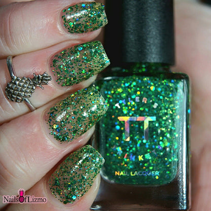 #BeProud Holo Glitter Topper - Green