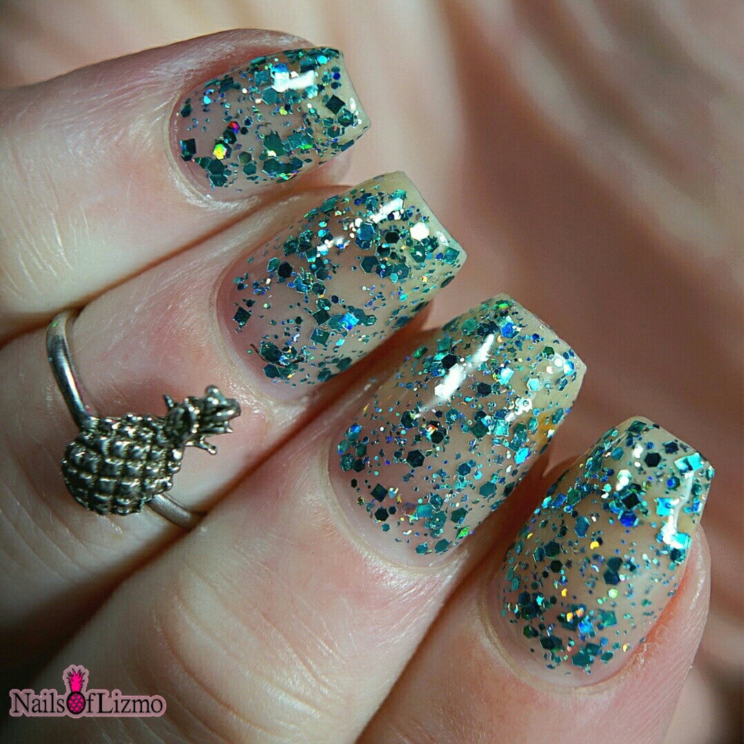 #BeProud Holo Glitter Topper - Turquoise