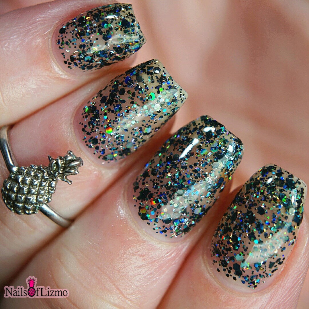 Darkness Can Be Beautiful - Black Holographic Topper