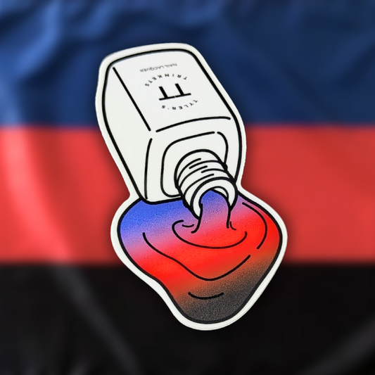 Spilled Polish Sticker - Polyamory Pride