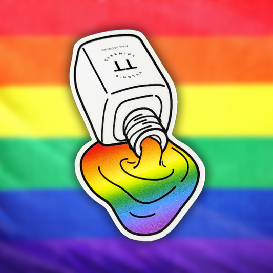 Spilled Polish Sticker - Pride Rainbow