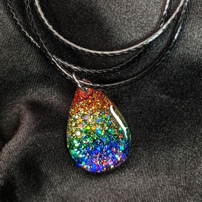 #BeProud Holographic Glitter Necklace