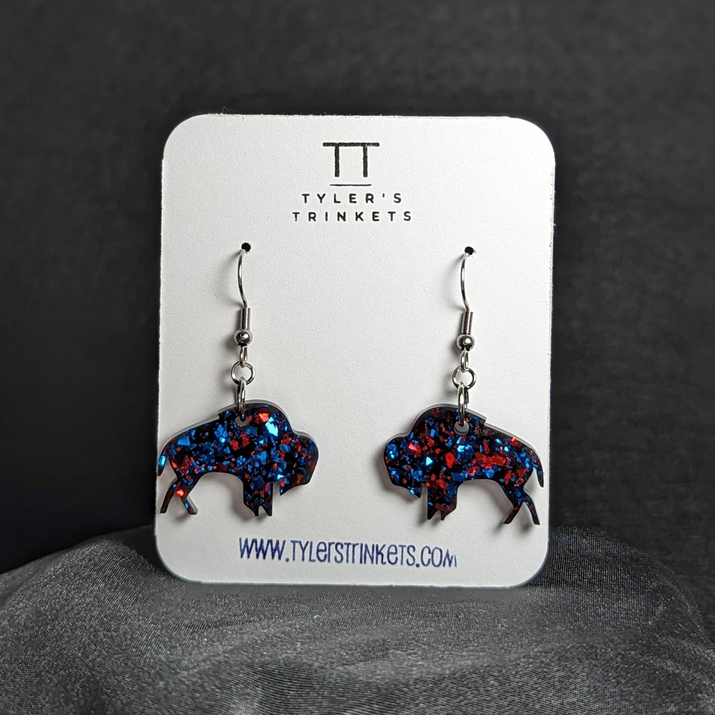 Make Me Wanna Shout - Buffalo Bills Buffalo-Shaped Dangle Earrings