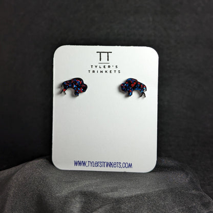 Make Me Wanna Shout - Buffalo Bills Buffalo-Shaped Stud Earrings