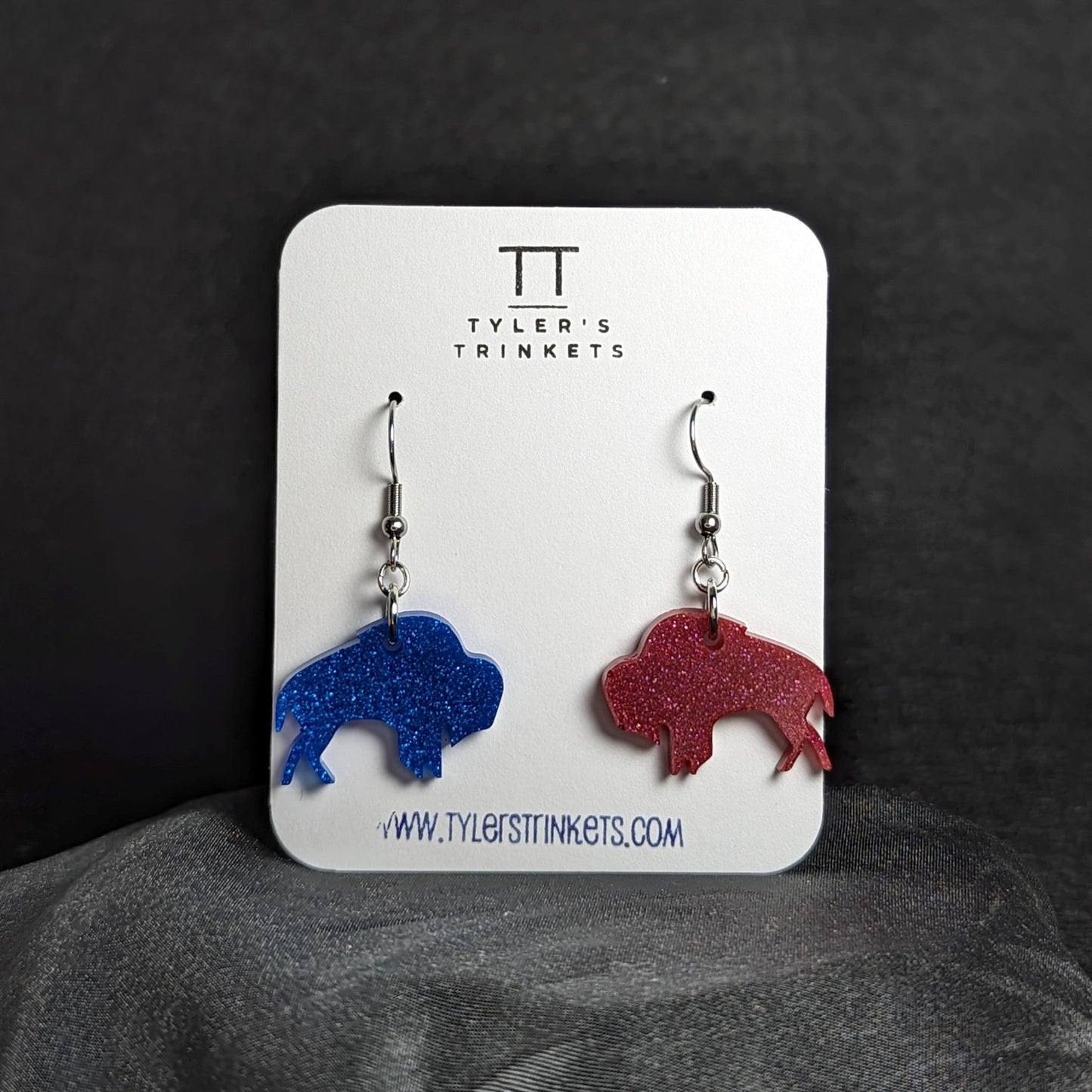 Make Me Wanna Shout - Buffalo Bills Buffalo-Shaped Dangle Earrings