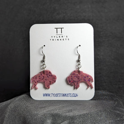 Make Me Wanna Shout - Buffalo Bills Buffalo-Shaped Dangle Earrings