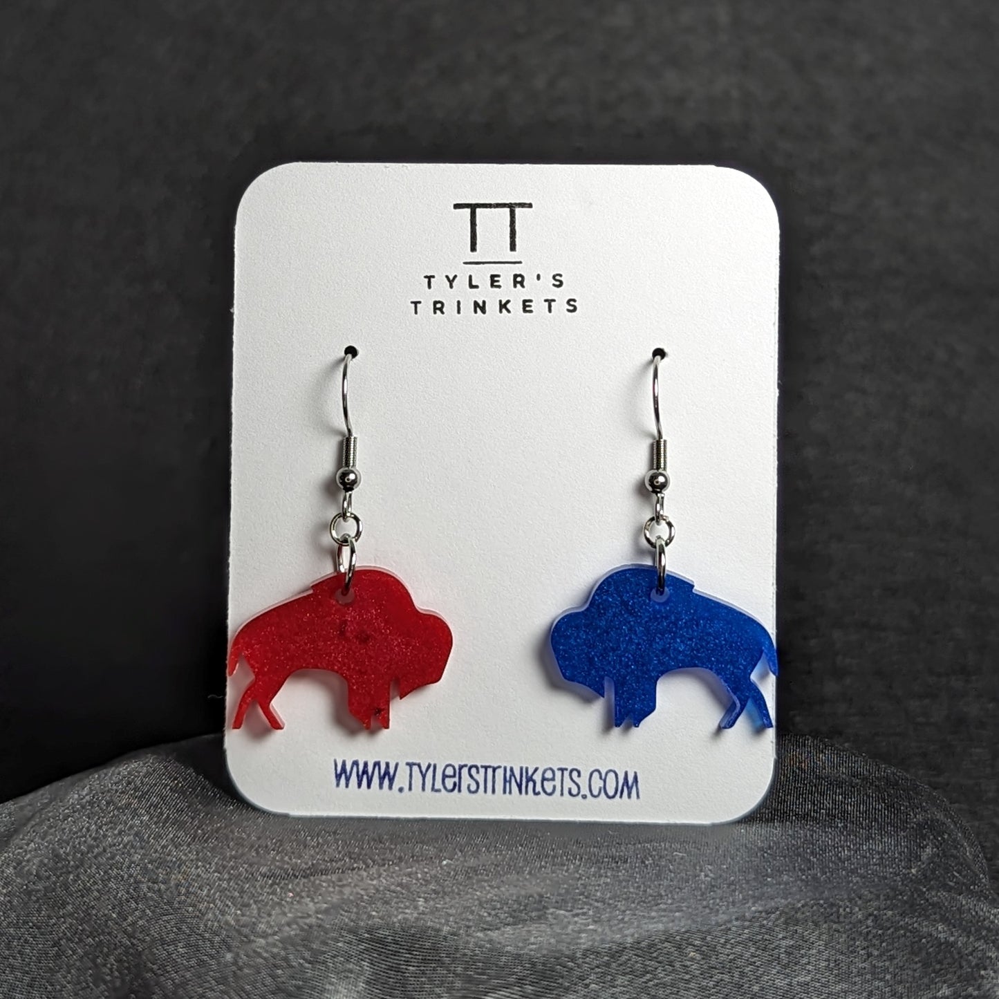 Make Me Wanna Shout - Buffalo Bills Buffalo-Shaped Dangle Earrings