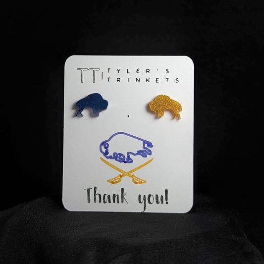 Sharpen Your Swords - Buffalo Sabres Stud Earrings